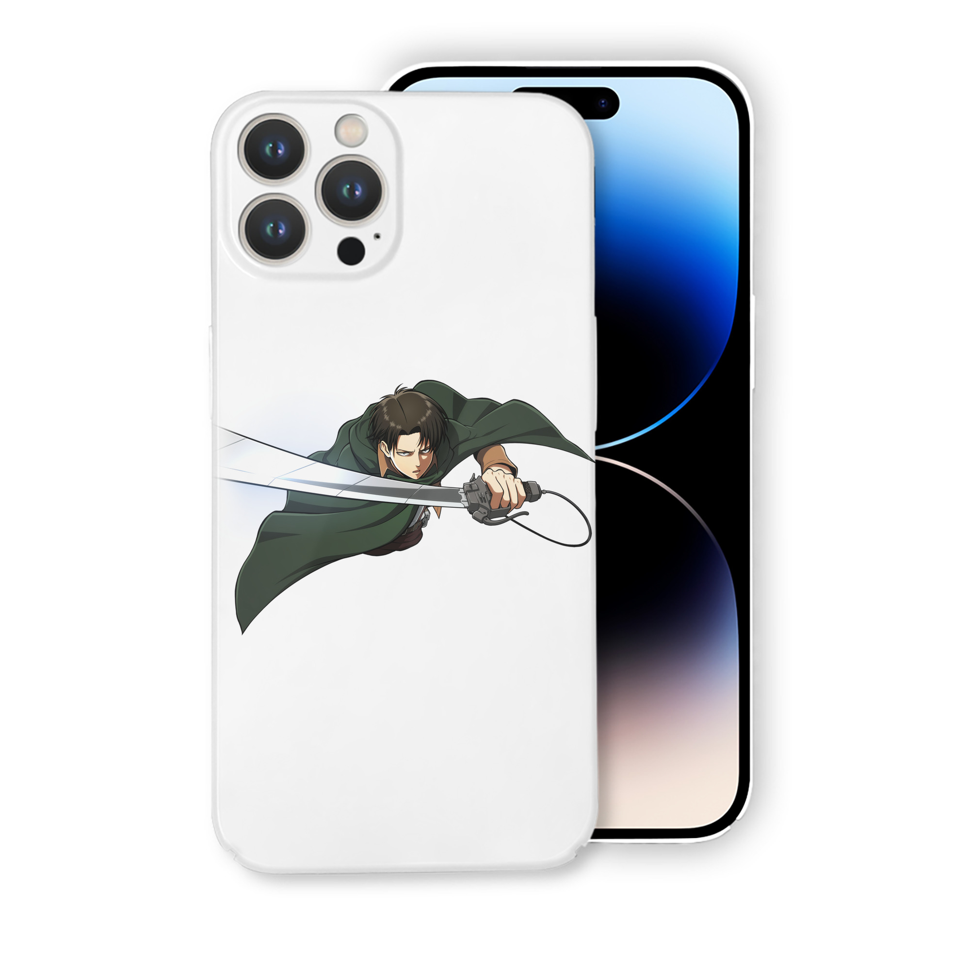 （画像用） 進撃の巨人 リヴァイ·アッカーマン Attack on Titan Levi Ackerman 【iPhone 14シリーズ対応】ハードケース
